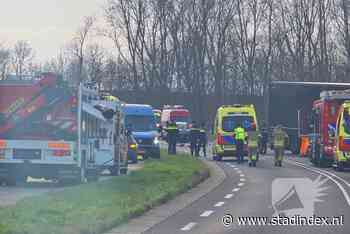 Groot ongeluk op Houtribweg, drie mensen zwaargewond geraakt