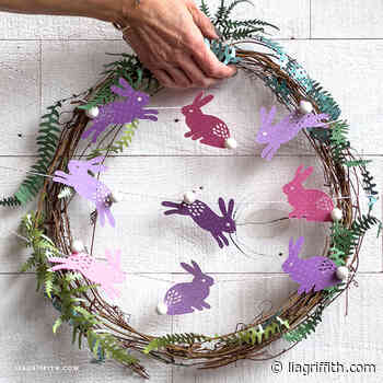 Papercut Bunny Easter Garland