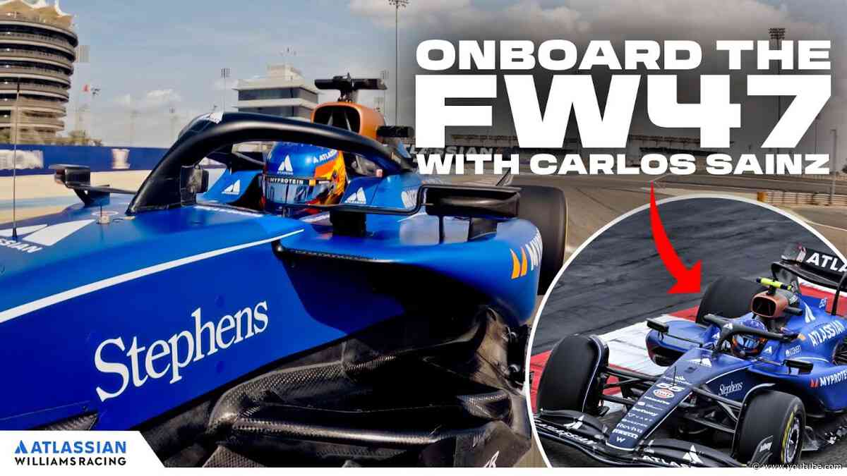 FIRST EVER LAP IN OUR 2025 LIVERY WITH CARLOS SAINZ | BAHRAIN PRE-SEASON TESTING