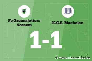 CS Machelen B speelt gelijk tegen Vossem B