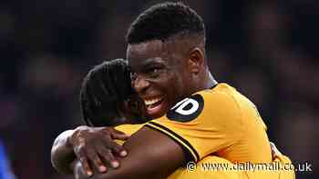 Wolves 1-1 Everton: Marshall Munetsi fills Matheus Cunha void as Vitor Pereira's side earn valuable point against in-form Toffees