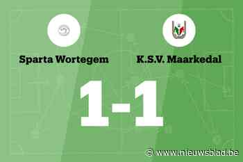 Sparta Wortegem en KSV Maarkedal spelen 1-1