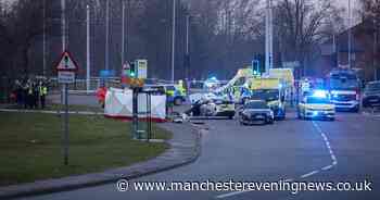 Reports of car 'landing on pedestrian' and multiple people injured in horror crash
