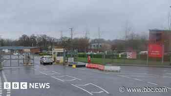 Man sectioned after car driven into Army barracks