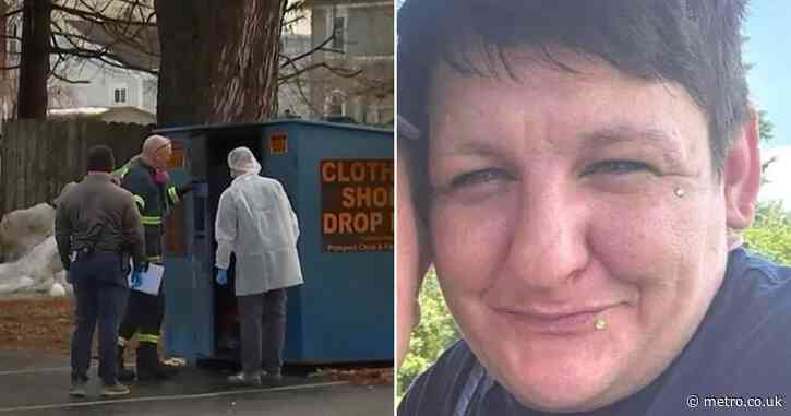 Grandma’s body found burning in clothing donation bin