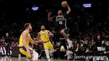 Nets rally to beat Lakers, 111-108, despite Luka Doncic's triple-double