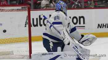 Kochetkov stops 23 shots as Hurricanes beat Lightning 4-1