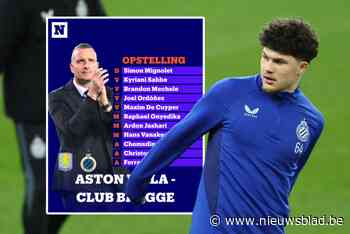 Club Brugge kiest voor sterkste elf: dit is de opstelling van blauw-zwart tegen Aston Villa