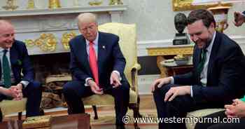 Trump Pauses Meeting with Irish Prime Minister When He Notices JD Vance's Socks: 'I'm Trying to Stay Focused, But ...'