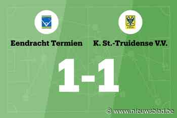 Oizaz redt punt voor Eendracht Termien tegen STVV B