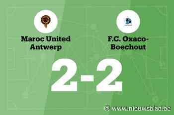 Maroc United Antwerp sleept gelijkspel uit de brand in de thuiswedstrijd tegen FC Oxaco-Boechout