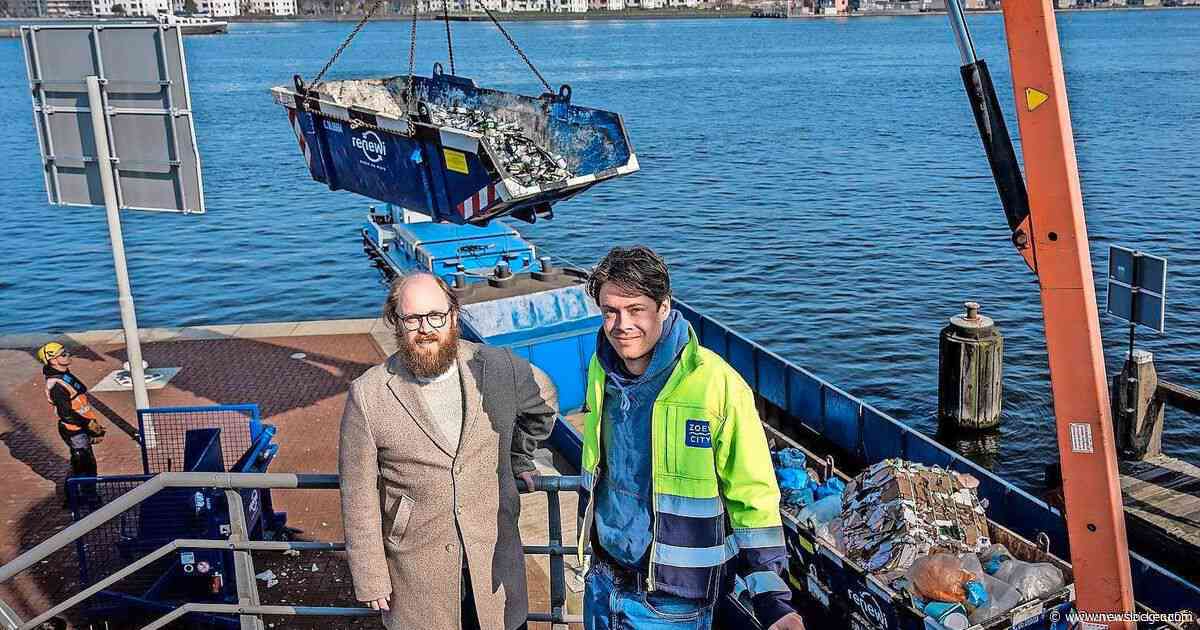 Onbemande schepen vervoeren straks goederen in A’dam over water: ’Scheelt 900 ritten met vuilniswagen’