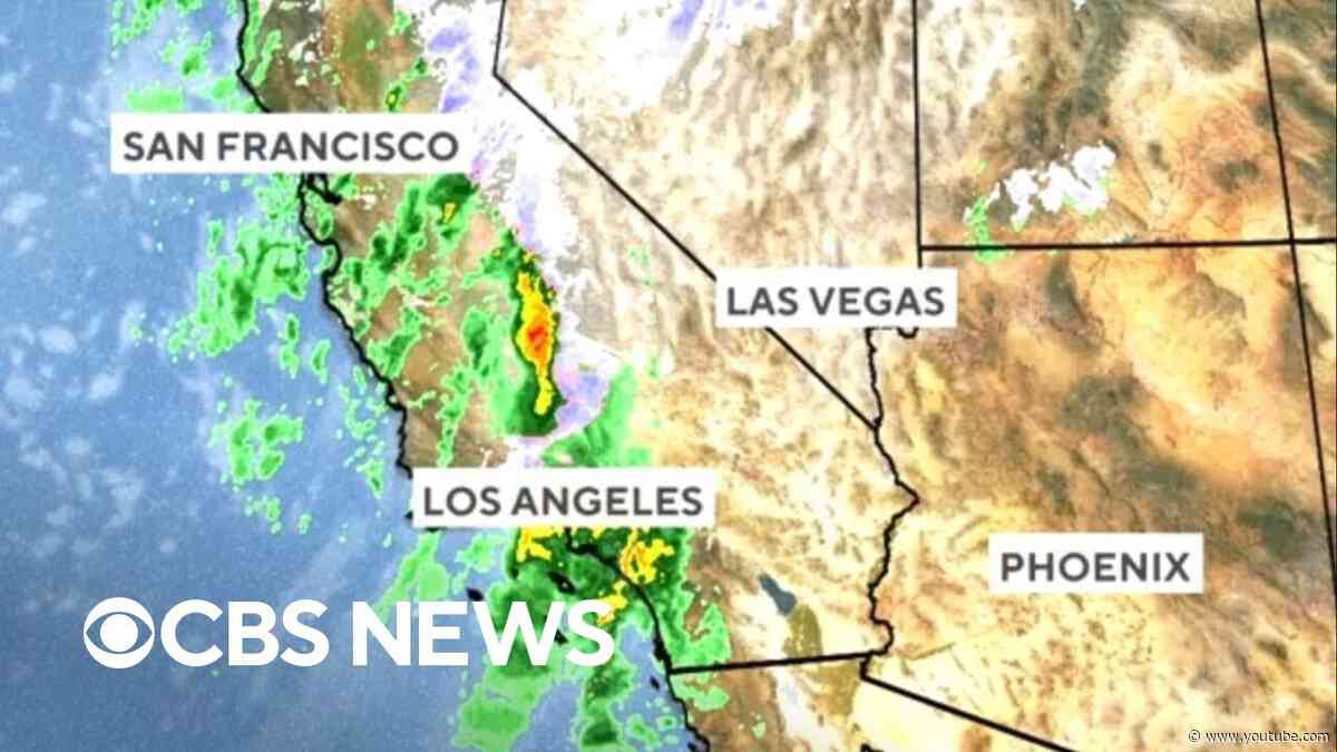 Severe weather bringing mudslide threat, forcing evacuations in fire-scarred California