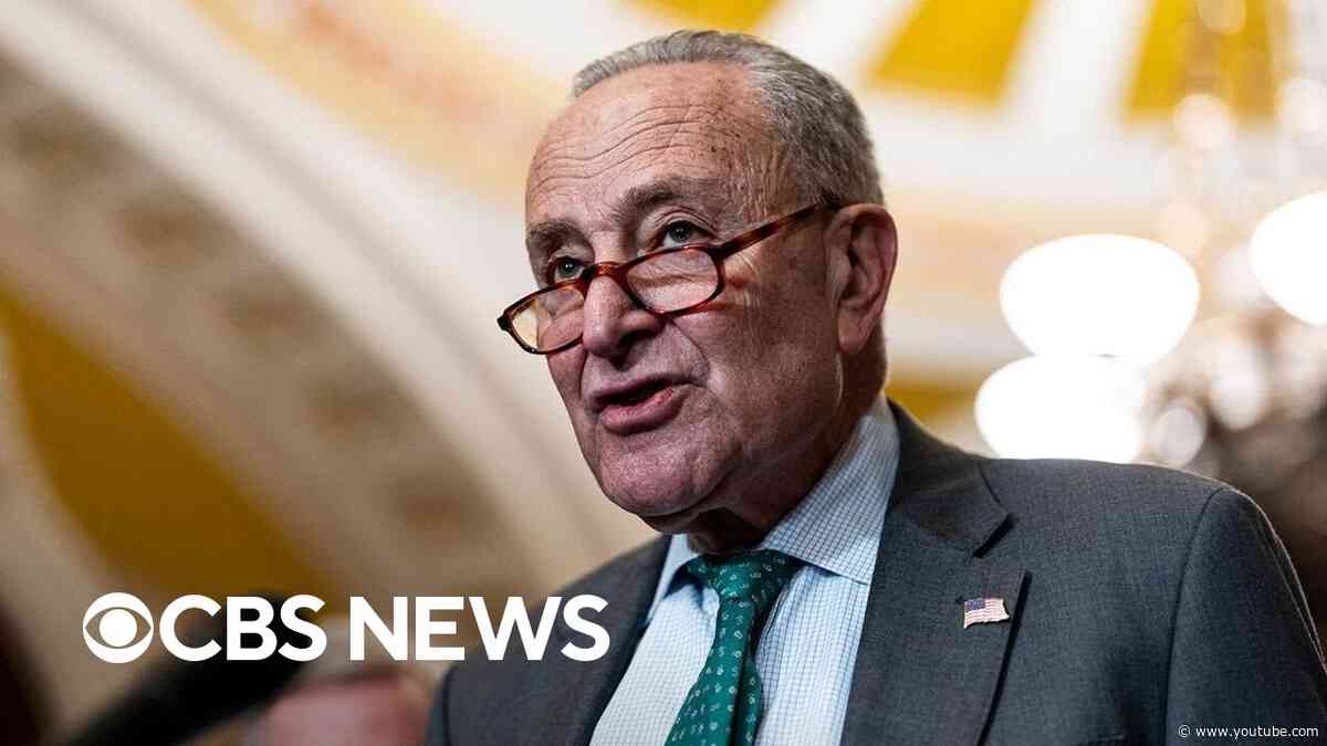 Schumer calls for vote on new continuing resolution to avoid government shutdown