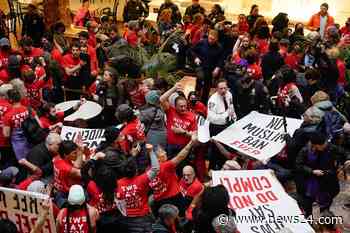 News24 | Pro-Palestinian protesters storm New York's Trump Tower