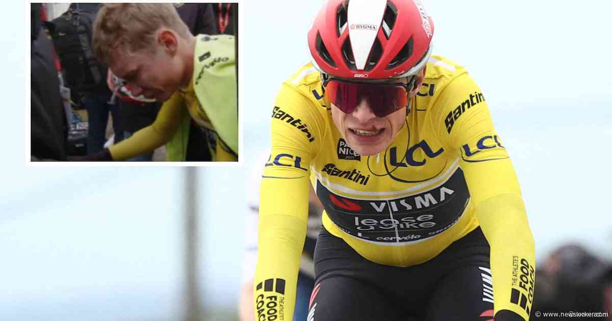 Jonas Vingegaard niet meer van start in zesde etappe Parijs-Nice vanwege gekneusde hand