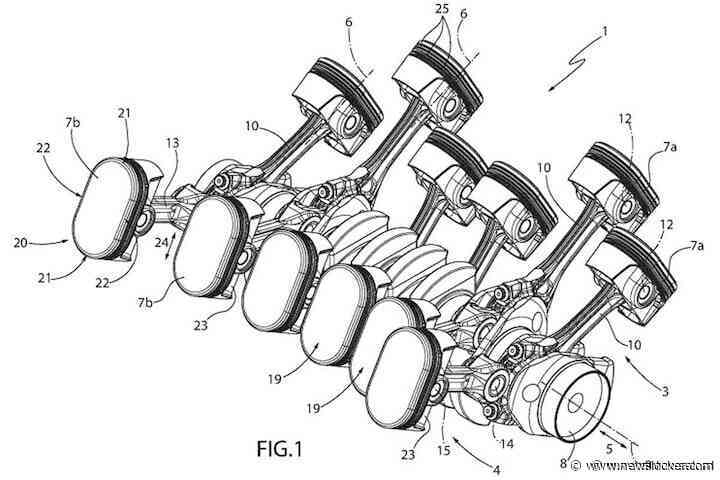 Ferrari patenteert V12 met bizarre cilinders