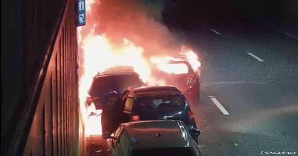 Heinenoordtunnel dicht door meerdere brandende auto’s