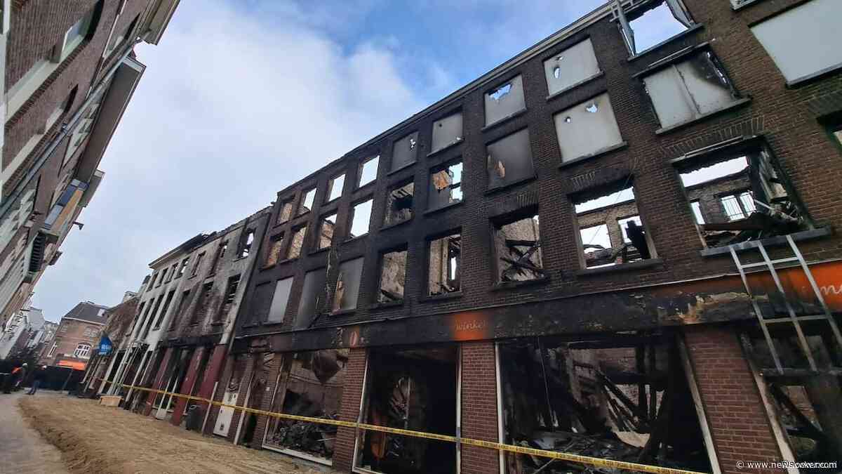 Deel van historische voorgevels wordt gesloopt na verwoestende brand in Arnhem