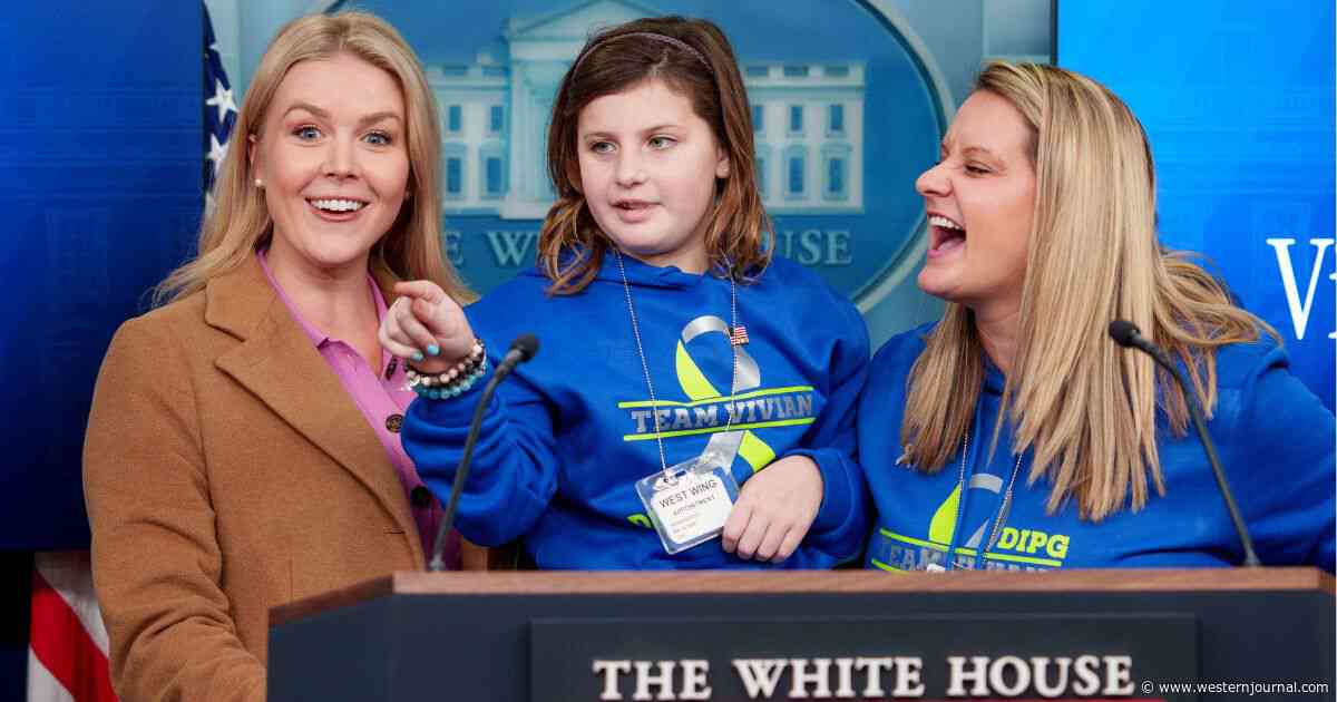 Watch: Karoline Leavitt Hands Over Briefing Room Podium to 9-Year-Old Girl Battling Cancer, Who Fields Questions Like a Pro