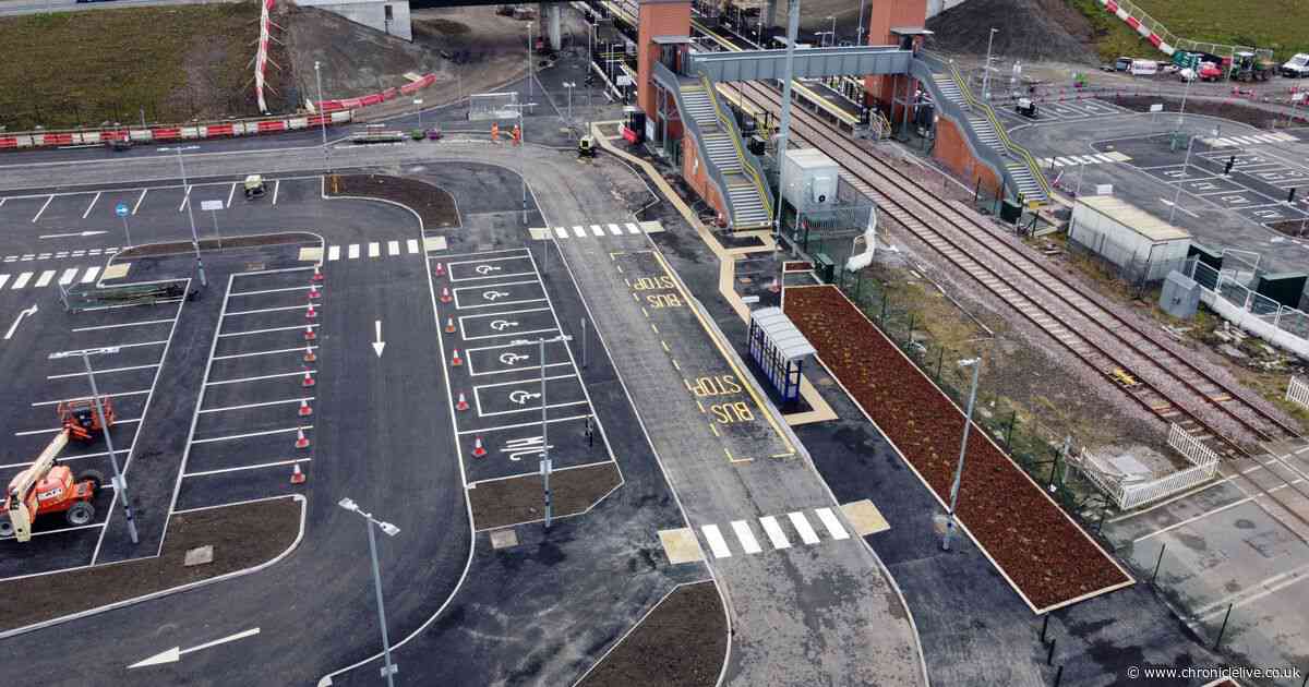 Newsham from above: Northumberland Line's newest station pictured ahead of opening