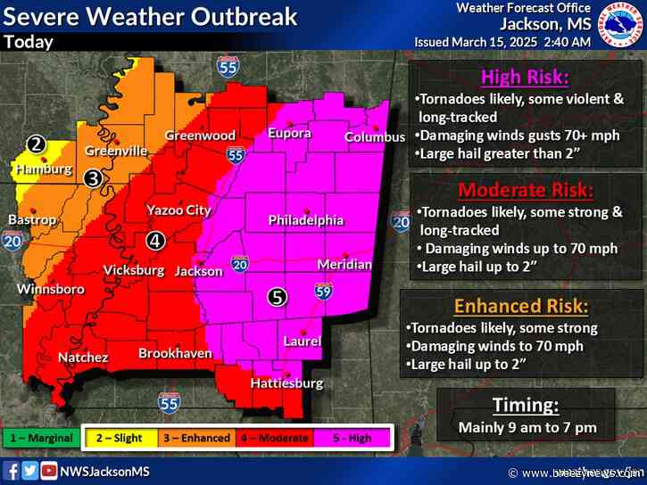 Tornado Outbreak Appears Imminent– High Risk Expanded Locally