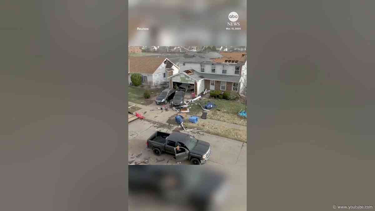 Tornado aftermath amid severe weather outbreak