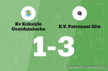 VP Gits wint uit van KV Koksijde Oostduinkerke, mede dankzij twee treffers Declercq
