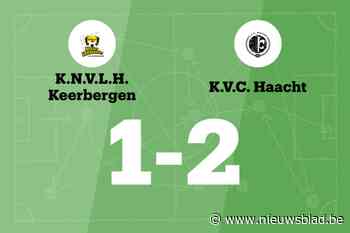 KVC Haacht B wint de wedstrijd tegen KNV Keerbergen en beslist in de eerste helft