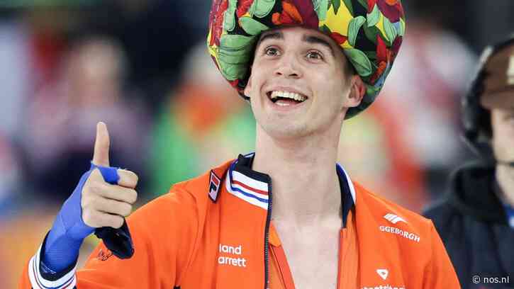 Wereldkampioen De Boo kan nauwelijks geloven dat hij sneller is dan Stolz: 'Holy shit'
