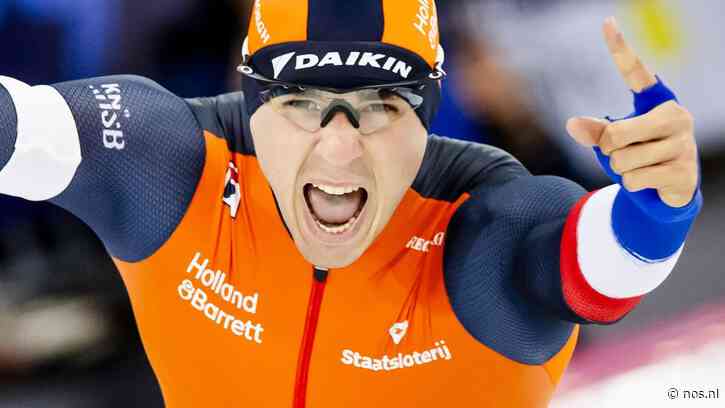 De Boo verslaat Stolz en stunt met wereldtitel op 500 meter