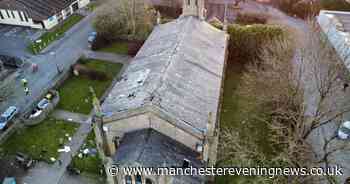 Drone image shows aftermath of six-hour stand-off between police and man on converted church roof