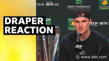 Indian Wells title means world to me - Draper