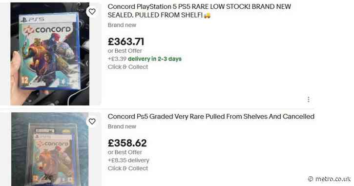 Copies of Concord on PS5 are going for up to £300 on eBay