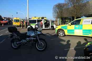Drie gewonden bij ongeval tussen auto en motor