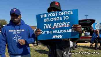 DFW postal workers rally against proposed USPS changes