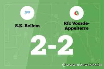 SK Bellem beëindigt de zegereeks van KFC Voorde-Appelterre
