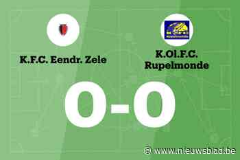 Duel tussen Eendracht Zele B en FC Rupelmonde blijft doelpuntloos