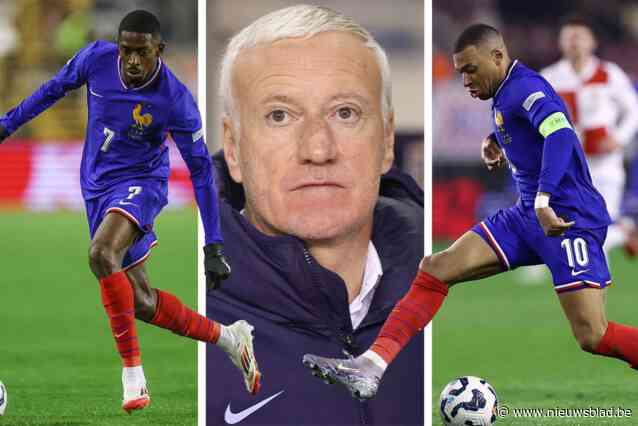 Ze verkeren in bloedvorm, maar voor les Bleus wil het niet lukken: heel Frankrijk hoopt dat “onzichtbare” Kylian Mbappé en Ousmane Dembélé eindelijk opstaan
