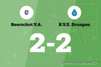 Drongen sleept gelijkspel uit de brand in de uitwedstrijd tegen Beerschot U23