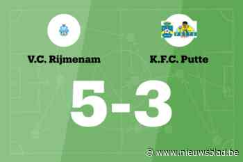 Rijmenam zet ongeslagen reeks voort met 5-3 tegen Putte B