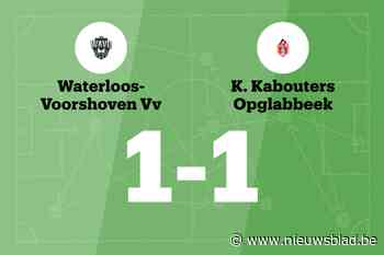 WAVO deelt thuis de punten met Opglabbeek B