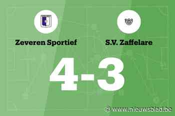 SV Zaffelare nog steeds zonder zege na verlies tegen Zeveren Sportief