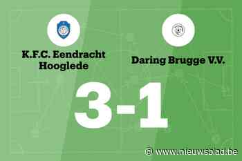 Eendracht Hooglede wint thuis van Daring Brugge