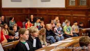 Leerlingen De Esdoorn kruipen in de huid van rechter en advocaat: “Hen op leuke manier kennis laten maken met justitie”