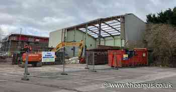 Sports facility that was a risk to squatters is being demolished