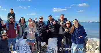 Volunteers collect over 56kg of rubbish in beach clean-up