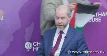 Protesters disrupt Labour Cabinet minister Jonathan Reynold's speech