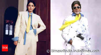 Navya Nanda’s power suit look reminds us of Big B