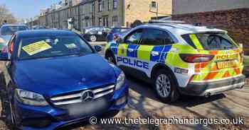 Mercedes seized in Bradford after driver tried to hide from police
